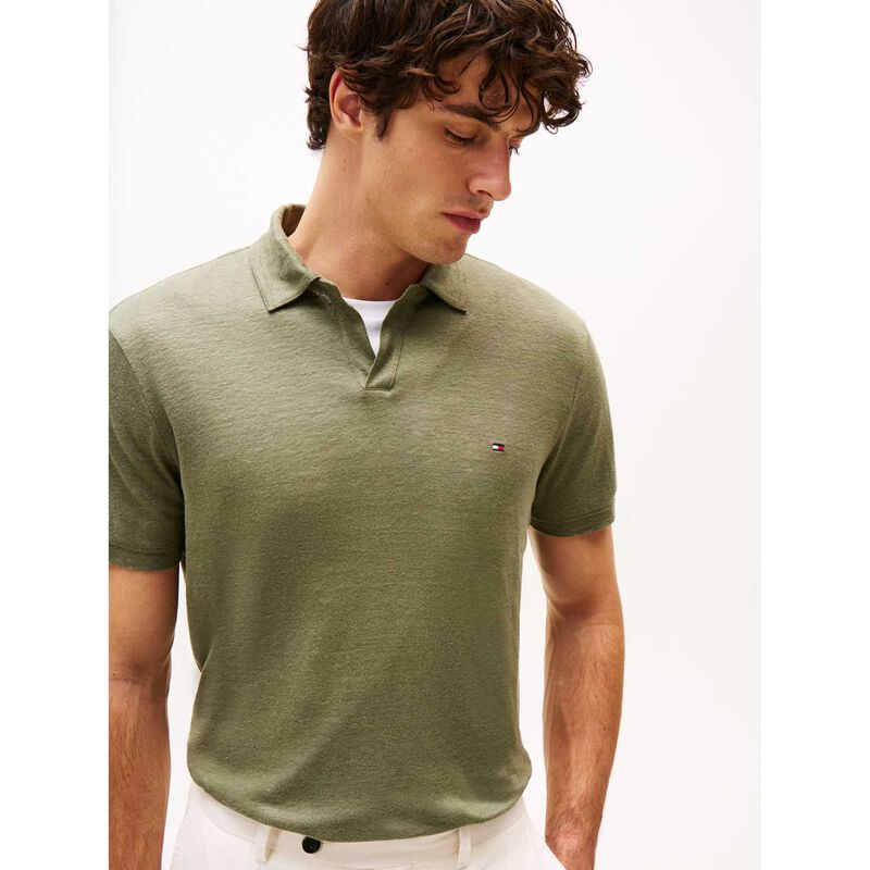 Tommy Hilfiger Regular Fit Linen Polo Shirt image number 2
